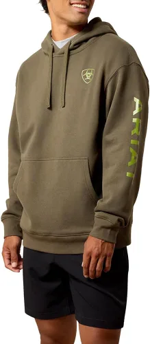 Vista 4 de ARIAT - Sudadera con capucha para hombre Negro