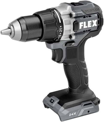 Vista 7 de FLEX Kit de taladro de 2 velocidades sin escobillas de 24 V sin escobillas de 1/2 pulgada y 1000 In-Lbs con (2) batería de litio de 2.5 Ah
