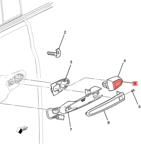 Vista 6 de 1pc cerradura de puerta cilindro cromo tapa ajuste ajuste para Cadillac ATS XTS CTS CT6