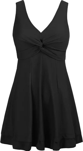 Vista 19 de Wantdo - Vestido de baño adelgazante, traje de baño de una pieza estilo pavo real, vintage, para mujer