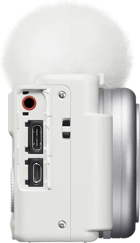 Vista 7 de Cámara Sony ZV-1F Vlog con video 4K y 20.1MP para creadores de contenido y vloggers, color blanco ZV-1F/W Modelo oficial de Sony USA Paquete