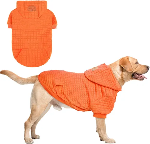 Vista 28 de BEAUTYZOO - Sudadera con capucha para perros con agujero para correa y bolsillo, suéteres para perros pequeños, medianos y grandes, niños y niñas