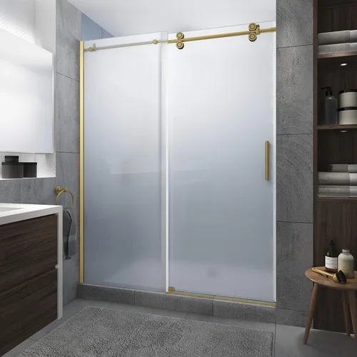 Vista 16 de Aston SDR978EZ.UC-ORB-4880-L Langham XL Puerta de ducha, bronce aceitado, transparente-izquierda