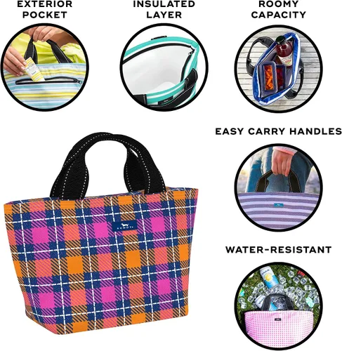 Vista 3 de SCOUT Nooner - Bolsa de almuerzo ligera con aislamiento suave para mujeres, profesores, enfermeras, playa, viajes, piscina y picnic