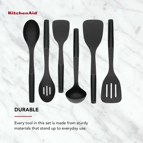 Vista 5 de KitchenAid Juego de herramientas universal, 6 piezas, negro