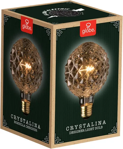 Vista 9 de GLOBE Electric 84637 Bombilla de 40 W Vintage Edison Crystalina E26 Base