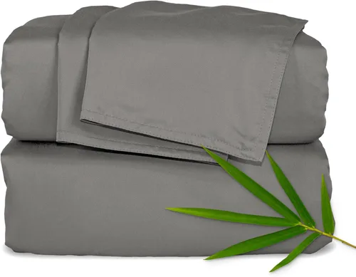 Vista 18 de Pure Bamboo Sábanas Twin, Juego de Sábanas de Cama de Viscosa 100% Orgánica Genuina Derivada de Bambú, Lujosamente Suaves y Refrescantes, Doble