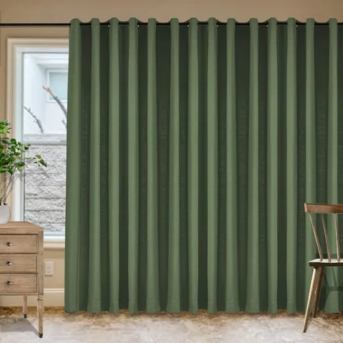Vista 50 de Frelement Cortinas de lino de lino de bronce con ojales para interiores, tratamiento de ventanas para sala de estar, dormitorio, habitación