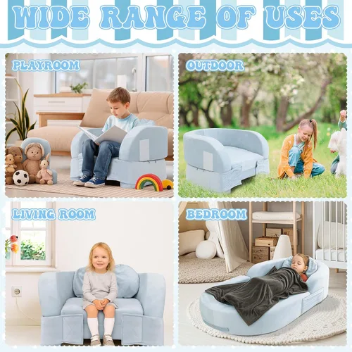 Vista 6 de Cama y silla de viaje para niños pequeños, cama plegable y portátil para niños pequeños para interiores y exteriores, cuna con funda de tela
