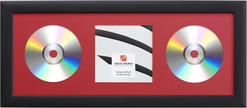 Vista 12 de Craig Frames paspartú para mostrar CD con marco negro de 1 pulgada