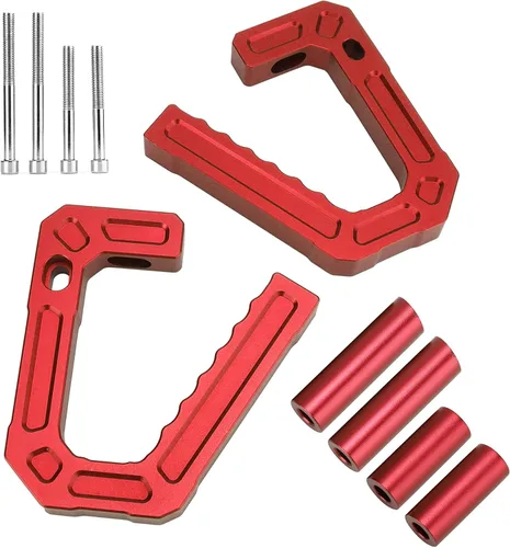Vista 9 de Fydun Car Road Front Grab Handle Reemplazo delantero de aleación de aluminio para JK 2007‑2018 (negro)