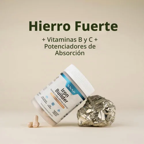 Vista 7 de Snap Supplements Suplementos naturales de hierro constructor, 60 cápsulas veganas