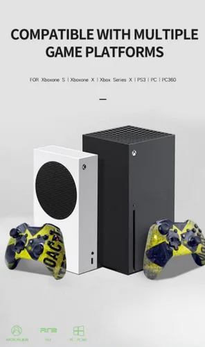 Vista 4 de ETAMOON Controlador inalámbrico para juegos compatible con Xbox Series SSeries XOne SOne X360OnePS3PCPC 360Windows 781011, conexión, carga USB