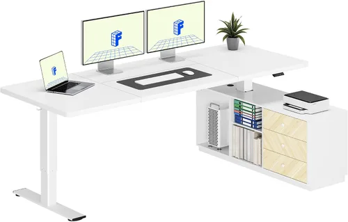 Vista 30 de FLEXISPOT Escritorio eléctrico de pie, escritorio de una pieza de 40 x 24
