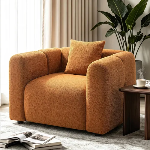 Vista 10 de VANOMi Juego de sofá modular seccional extragrande en forma de nube con sofá de 95" y sillones de 42" para sala de estar, juego de muebles tapizados