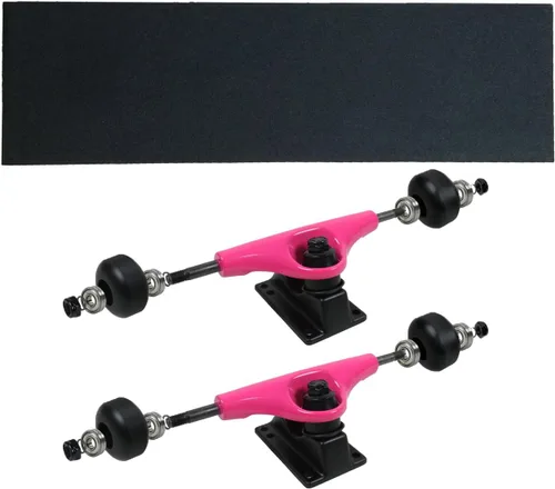 Vista 11 de Havok Skateboard Trucks, Wheels, Bearings, Grip, Hardware Truck Package plateado