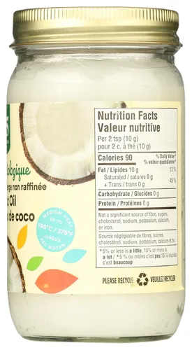 Vista 2 de Aceite de coco virgen orgánico 365 Everyday, 14 fl oz