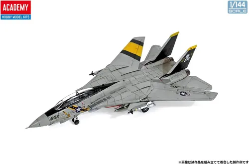 Vista 4 de Academy 120116 492626 1/144 USN F-14A Vf-84 Jolly Rogers, multicolor