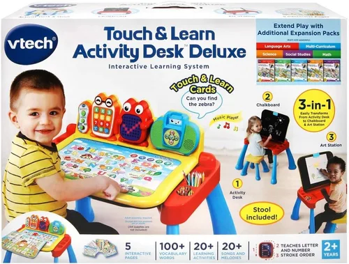 Vista 6 de VTech Escritorio de actividades Touch and Learn Deluxe (embalaje sin frustraciones)