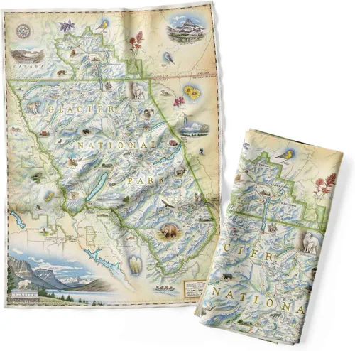 Vista 30 de Xplorer Maps 1000 Islands Map - Toalla decorativa de harina para cocina, 100% algodón, 18 x 24 pulgadas