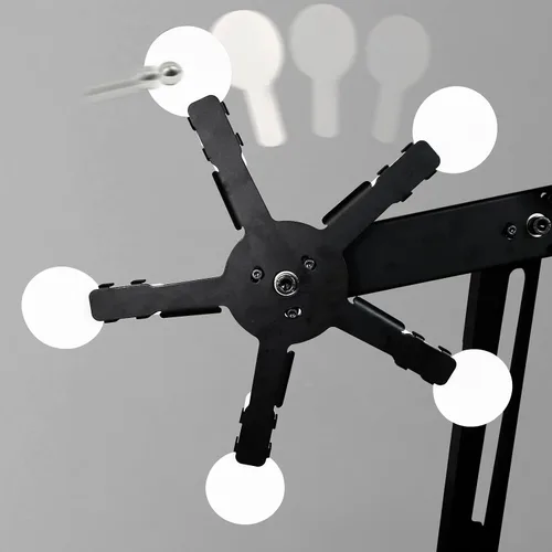 Vista 6 de Atflbox Restablecer y girar el objetivo de tiro de metal para pistolas BB de Airsoft, árbol de duelo y estrella doble