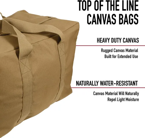 Vista 4 de Bolsa cargo, de Rothco, de lona, estilo paracaidista