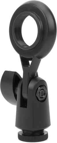 Vista 8 de Germerse Soporte para Micrófono, Adaptador de Soporte para Micrófono Portátil Anti Vibración, Plástico Negro, Rosca de 22mm/0.9in para Micrófonos