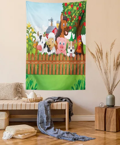 Vista 78 de Ambesonne Tapiz de arte afro, hombre negro fuerte con una corona de trazos impresión de pintura moderna, decoración de tela para colgar en la pared