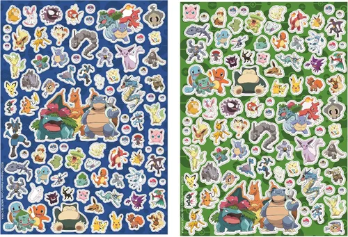 Vista 4 de Pokemon Kids - Juego de arte para colorear con pegatinas y sellos