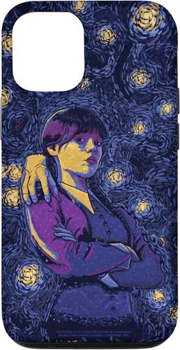 Vista 28 de Wednesday & Thing in Starry Night by Vincent Van Goth Case for iPhone 17