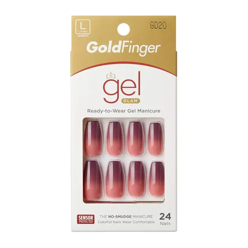 Vista 4 de Uñas de diseño GoldFinger Gel Glam (GD20).