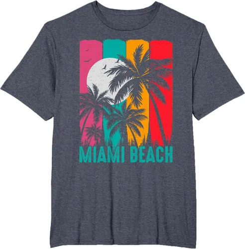 Vista 28 de Camiseta Miami Beach, Negro, S
