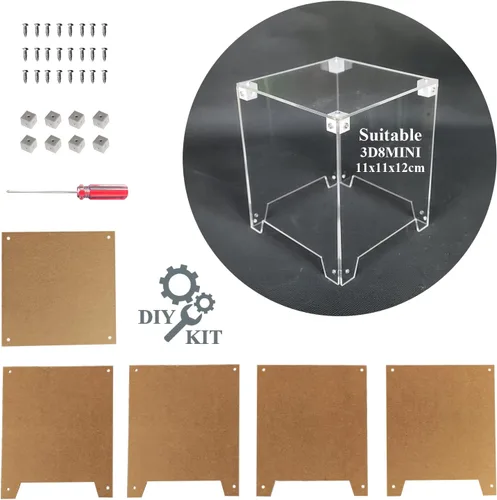 Vista 11 de Mini 3D Led Cube DIY Kit de Electrónica Kit de Proyecto de Soldadura (3D16MINI-ALLBLUE-KIT)