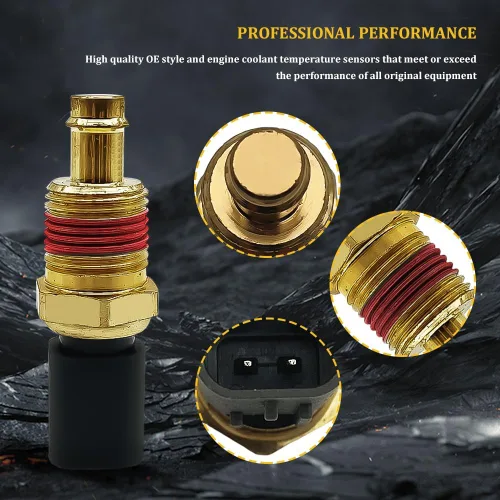 Vista 3 de Sensor de temperatura del refrigerante del motor, sensor de temperatura del agua, sensor de temperatura ECT de piezas de automóvil compatible