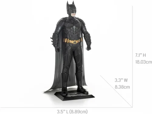 Vista 4 de Metal Earth Serie Premium Batman The Dark Knight - Kit de modelado de metal 3D con pinzas