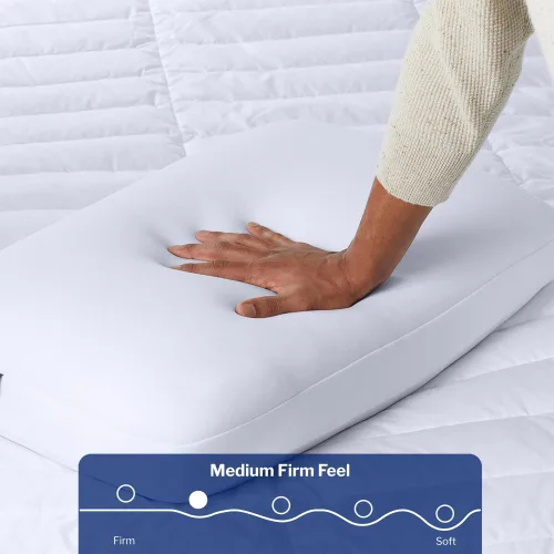 Vista 9 de Casper - Almohada para dormir de espuma de perfil bajo para dormir, estándar, color blanco