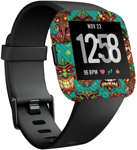 Vista 18 de MightySkins Piel de Fibra de Carbono para Fitbit Versa – Madera abstracta Protectora y duradera Acabado de fibra de carbono texturizada Fácil