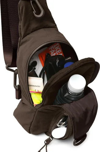 Vista 3 de ODODOS Bolso bandolera diario con correas ajustables, bolso cruzado en el pecho, mochila pequeña ligera para viajes casuales y senderismo