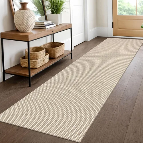 Vista 28 de EARTHALL Alfombra tejida de 2 x 3 pies, lavable para entrada, alfombra trenzada antideslizante, alfombra para puerta interior y exterior, alfombra