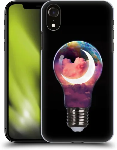 Vista 8 de Head Case Designs Officially Licensed Dave Loblaw Boy Painting Moon Clouds Sci-Fi and Surreal Hard Back Case Compatible with Apple iPhone XR