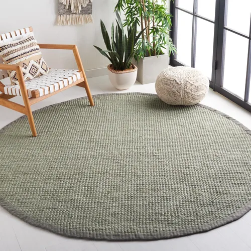 Vista 24 de SAFAVIEH Colección de fibra natural - Alfombra decorativa de yute, 2 x 3 pies, color gris, hecha a mano, ideal para áreas de alto tráfico