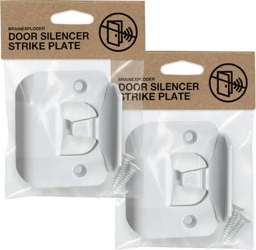 Vista 8 de BrainExploder Placa de Golpe Silenciadora de Puerta – Flexible, Solución Eliminadora de Ruido para Pestillos Ruidosos Se Ajusta Sin