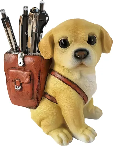 Vista 9 de Soporte para bolígrafo de perro para escritorio, regalos de bulldog francés para hombres, mujeres y niños, soporte único para lápices, divertido