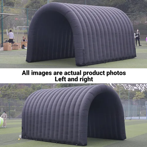 Vista 7 de SAYOK Túnel Inflable de 16.7 Pies, Túnel Deportivo de Entrada, Túnel de Fútbol Inflable, Entrada Inflable con Soplador para Eventos, Publicidad