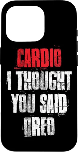 Vista 20 de Funda divertida de entrenamiento de gimnasio para iPhone 11 Pro Cardio I Thought You Said Oreo