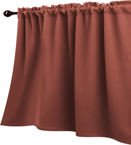 Vista 13 de KOUFALL Cenefa beige para ventanas de 16 pulgadas de largo, cortinas cortas para filtrar la luz sobre el fregadero