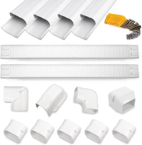 Vista 8 de Kit de cubierta de línea de PVC Accesorios de cubierta de tubería para acondicionadores de aire