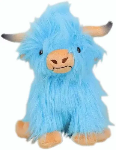 Vista 9 de YUKOUQIAN Animal de peluche de llama, juguete de alpaca suave y lindo de 25 cm para niñas y niños (azul Alpaca Yinghua)