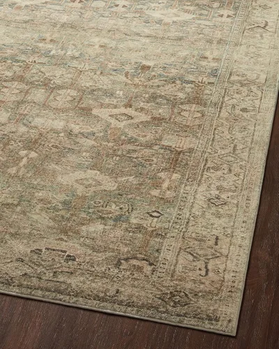 Vista 65 de Loloi Margot - Alfombra de área terracota/laguna de 7'-6" x 9'-6