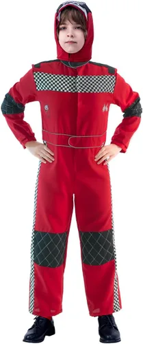 Vista 5 de KalcyKizz Disfraz de corredor para niños, rojo